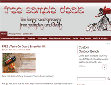 Tablet Screenshot of freesampledeals.com